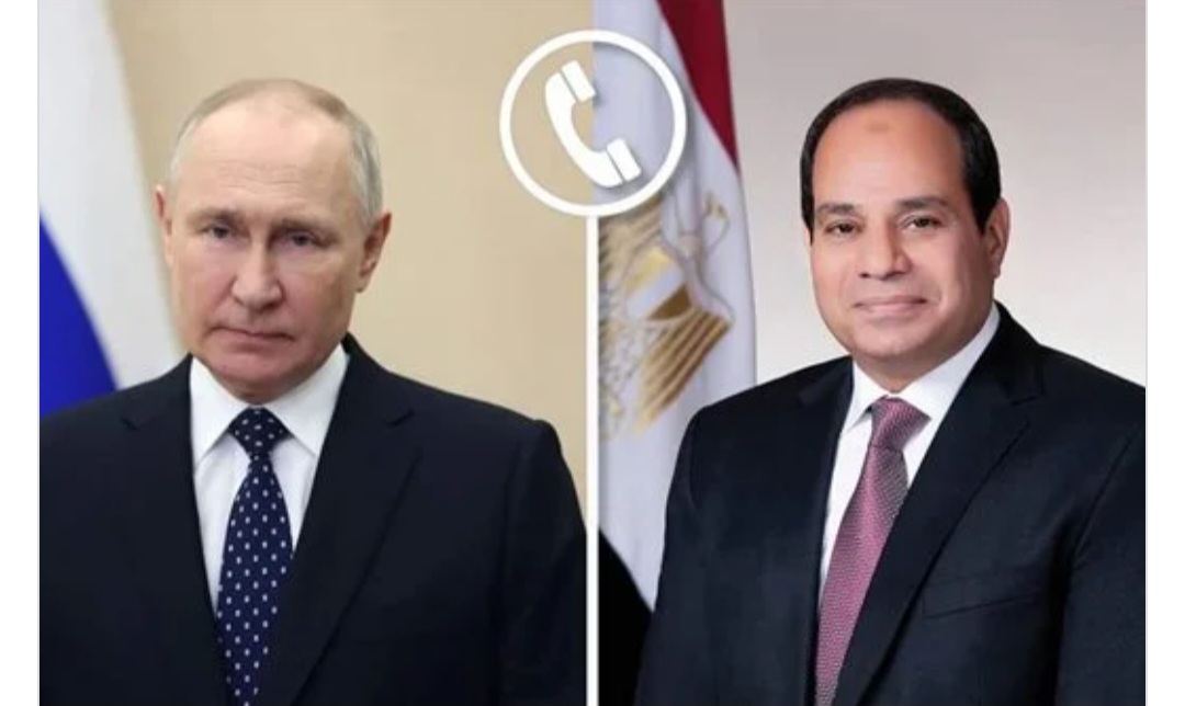 الرئيس السيسي وبوتين يؤكدان أهمية مواصلة التحرك الجاد لوقف إطلاق النار في غزة