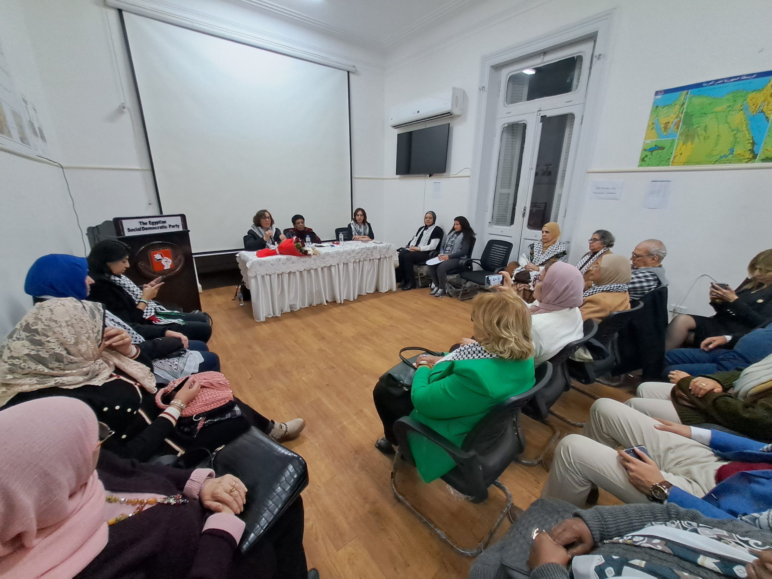 "يوم فى حب فلسطين" بالحزب المصري الديمقراطي الاجتماعي