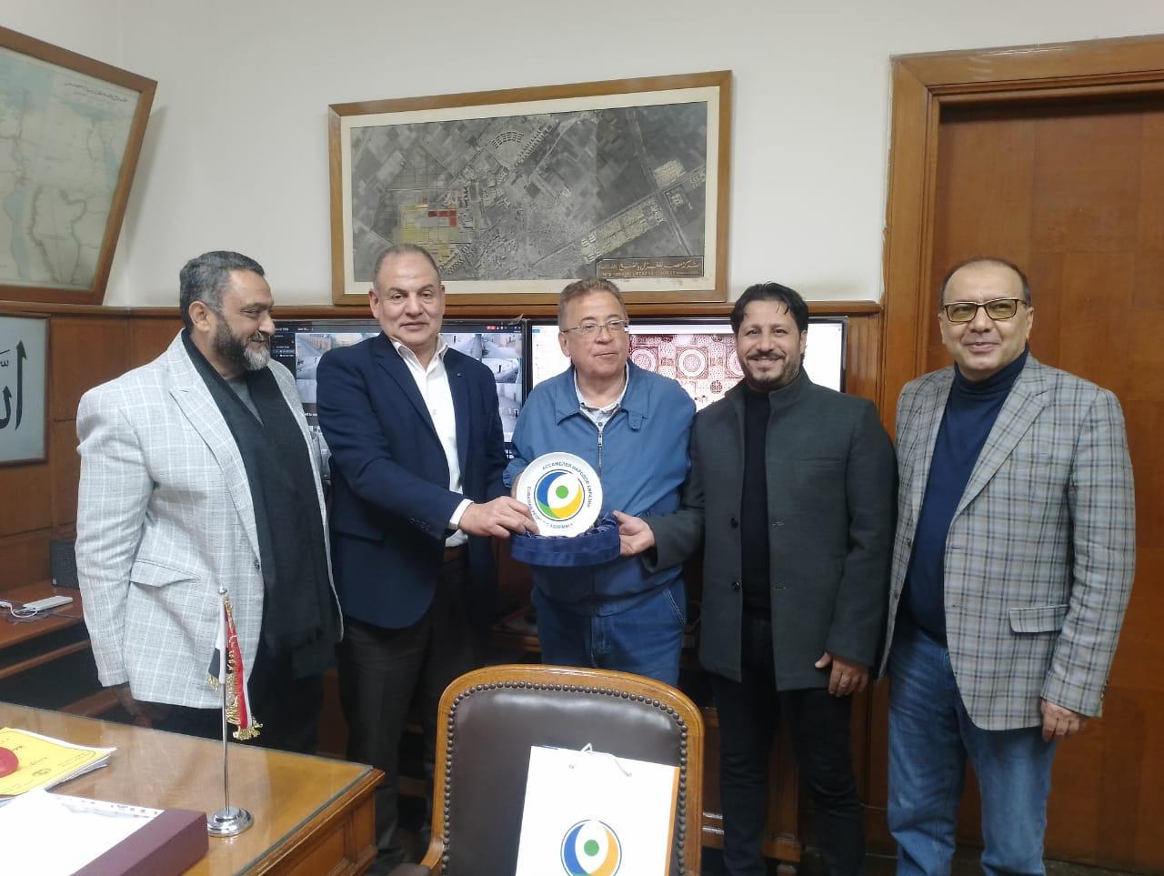 النائب أحمد البرلسي يستقبل وفد الاتحاد الأوروآسيوى بالمحلة
