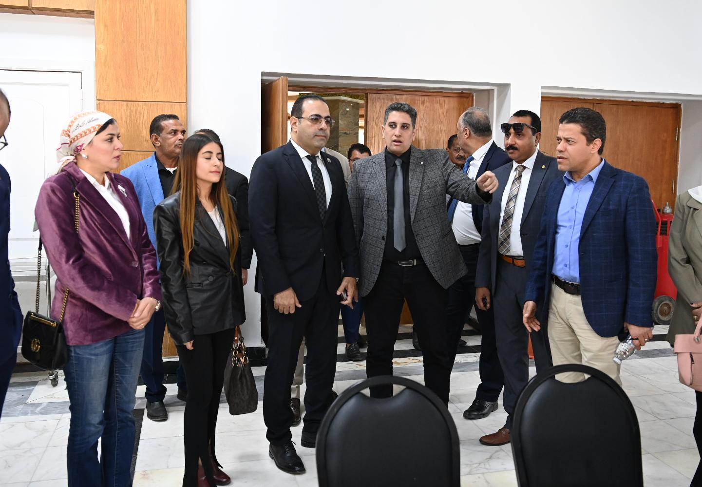 رياضة النواب تتفقد المنشآت الشبابية ب سفاجا والمدينة الرياضية بالغردقة