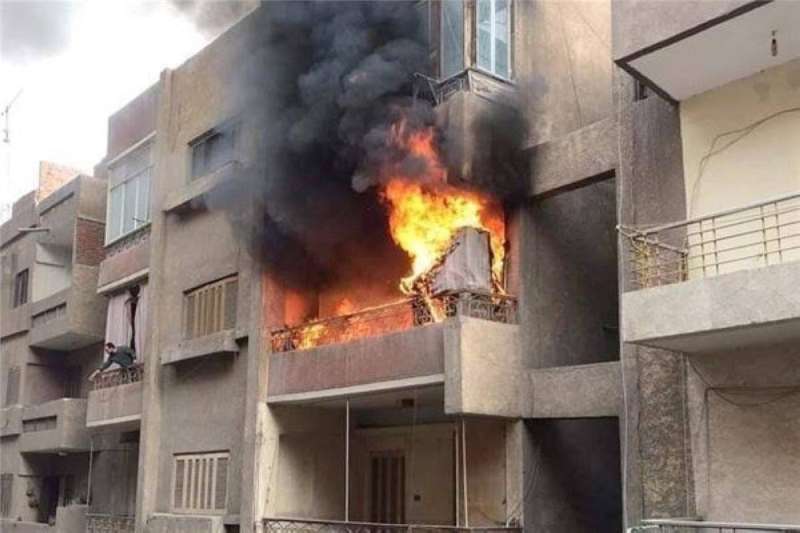 إصابة 5 أطفال بحريق شقة سكنية فى العجوزة