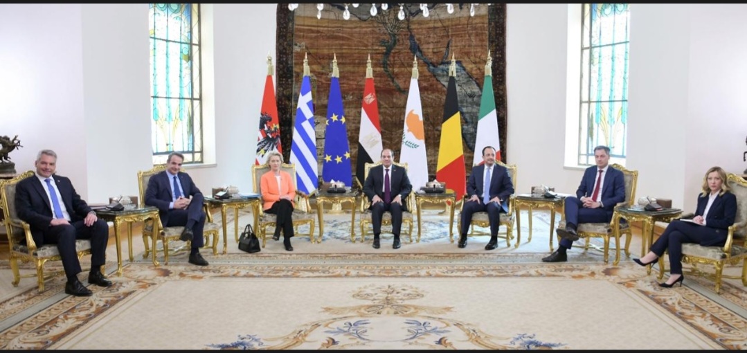 متحدث الرئاسة الرئيس السيسي أكد للقادة الأوروبيين أن مصر لن تمل أو تترك القضية الفلسطينية والوضع بغزة كارثي
