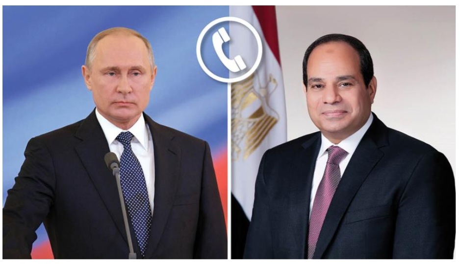 الرئيس السيسي يهاتف بوتين لتهنئته بإعادة انتخابه رئيسًا لروسيا ويبحثان الأوضاع الدولية والإقليمية
