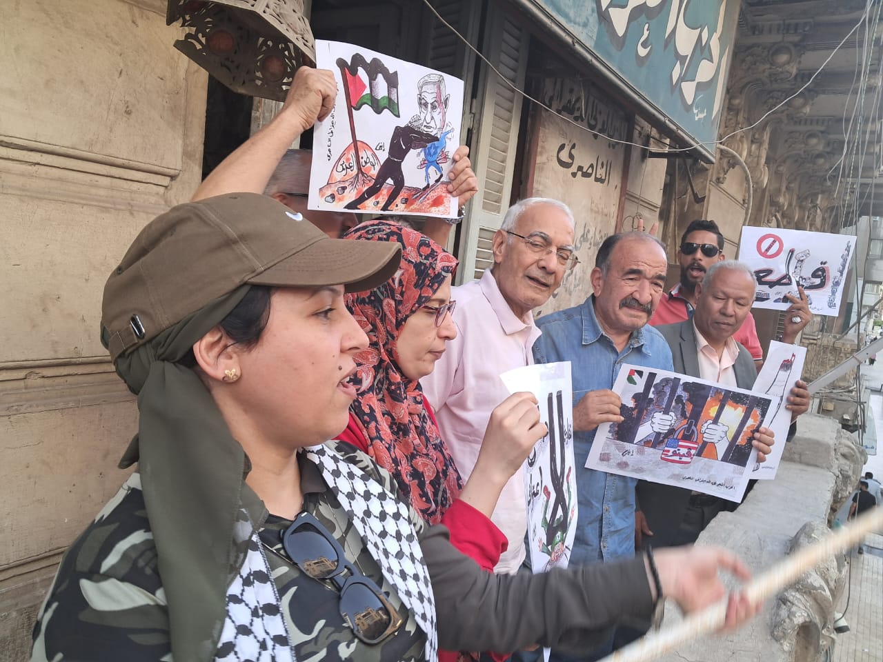للشهر الرابع على التوالى..  التيار الناصري الموحد ينظم اعتصاما رمزيا دعما لغزة