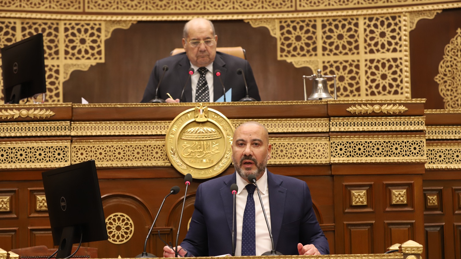 النائب ياسر زكى يستعرض طلبه عن سياسة الحكومة بشأن دور السياسات المالية والضريبية في تحقيق التنمية الاقتصادية