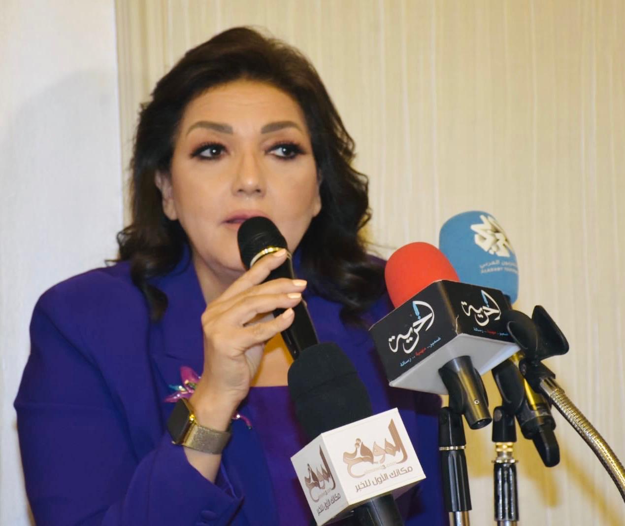 خلال المؤتمر الصحفي للرد على بيان الحكومة.. جميلة إسماعيل: مساءلة الحكومة ومحاسبتها ونقدها حق وواجب كل مواطن يعيش على هذه الأرض