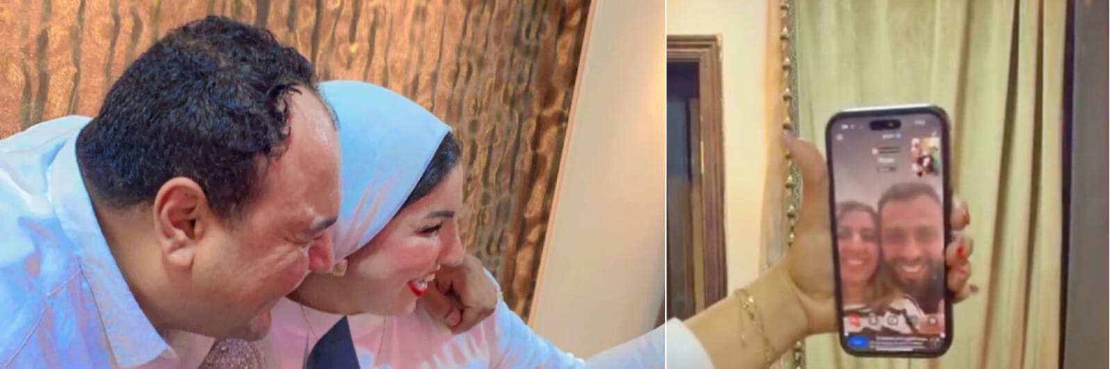 رجل الأعمال جون لوكا وزوجته روز بشير يحتفلان من دبي بزفاف بسمة رمضان و أسامة زرعي