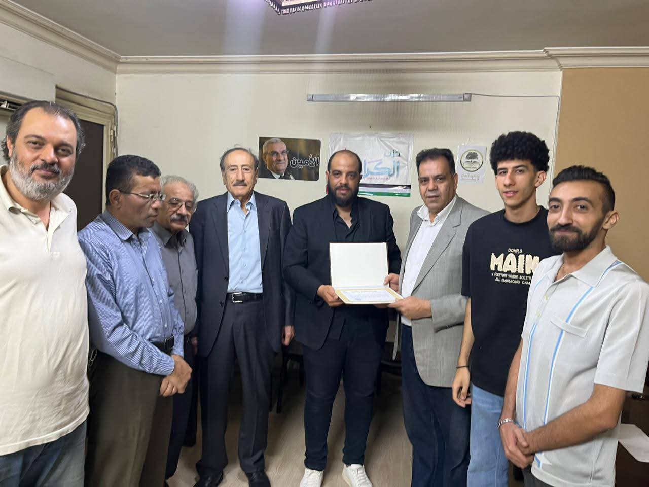 حزب الكرامة يستقبل ممثل منظمة الشباب العربي لبحث التعاون الناصري ودعم القضية الفلسطينية