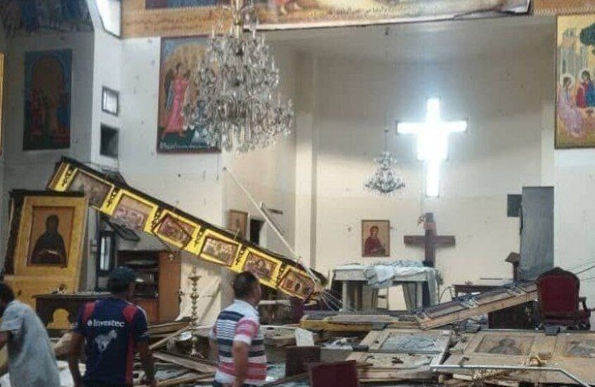 قتلى وجرحى في انفجار بكنيسة "مار إلياس" شرق دمشق