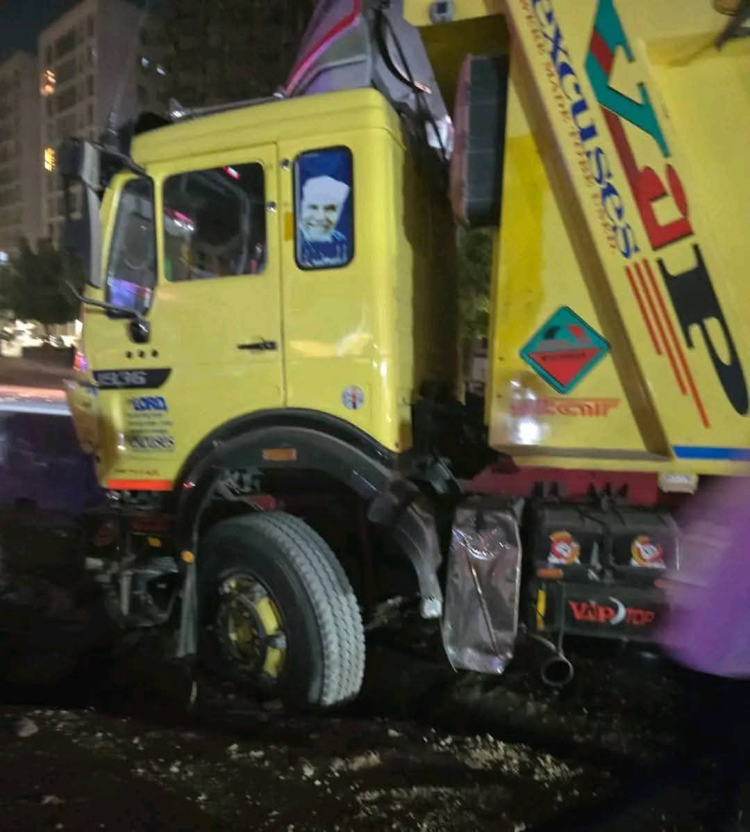 تريلا تحطم وتدهس 7 سيارات على الطريق الدائرى بالمعادى