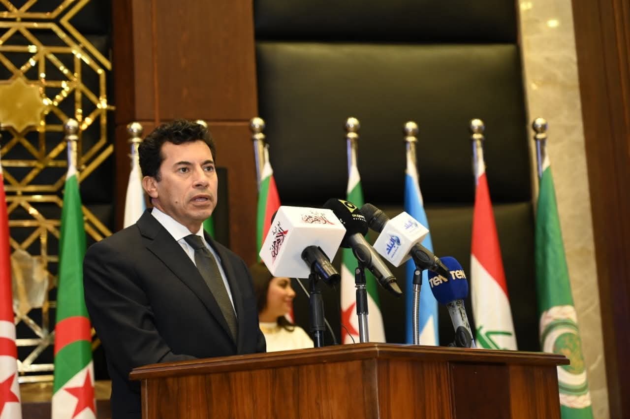 وزير الرياضة ومحافظ الإسكندرية يشهدان المؤتمر الصحفي للإعلان عن بطولتي العالم للشباب والبطولة العربية للخماسي الحديث