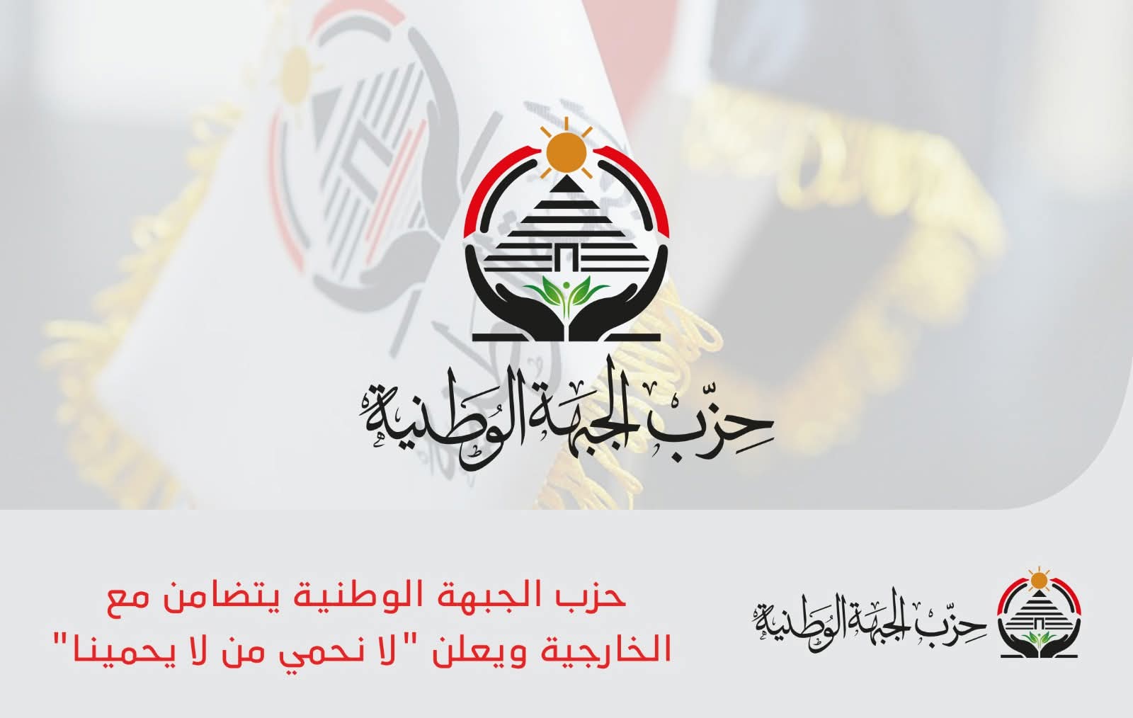 حزب الجبهة الوطنية يتضامن مع الخارجية ويعلن "لا نحمي من لا يحمينا"