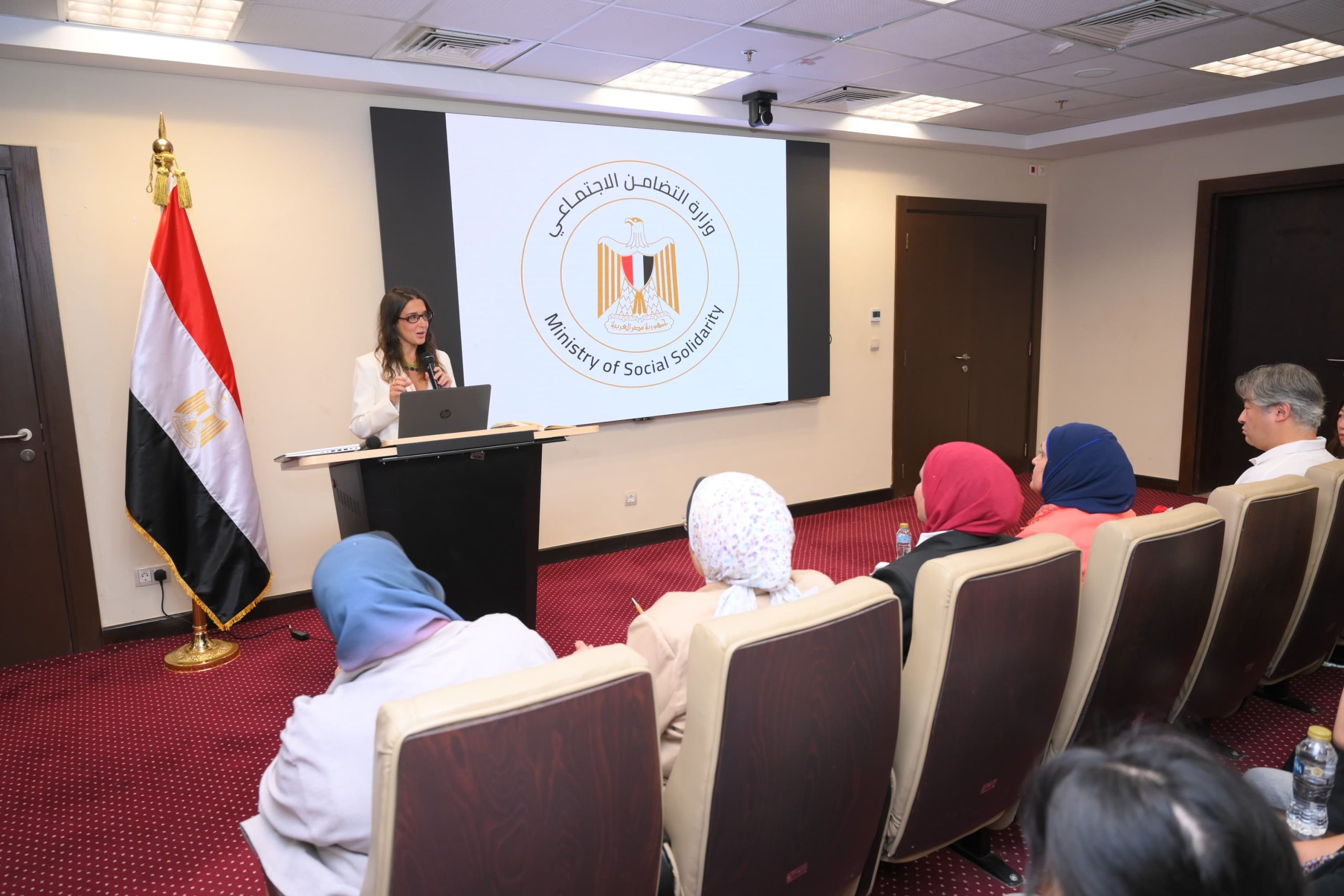 التضامن الاجتماعي تستقبل وفداً طلابيا من جامعة كوانسي جاكوين اليابانية وهيئة التعاون الدولي اليابانية "الجايكا"