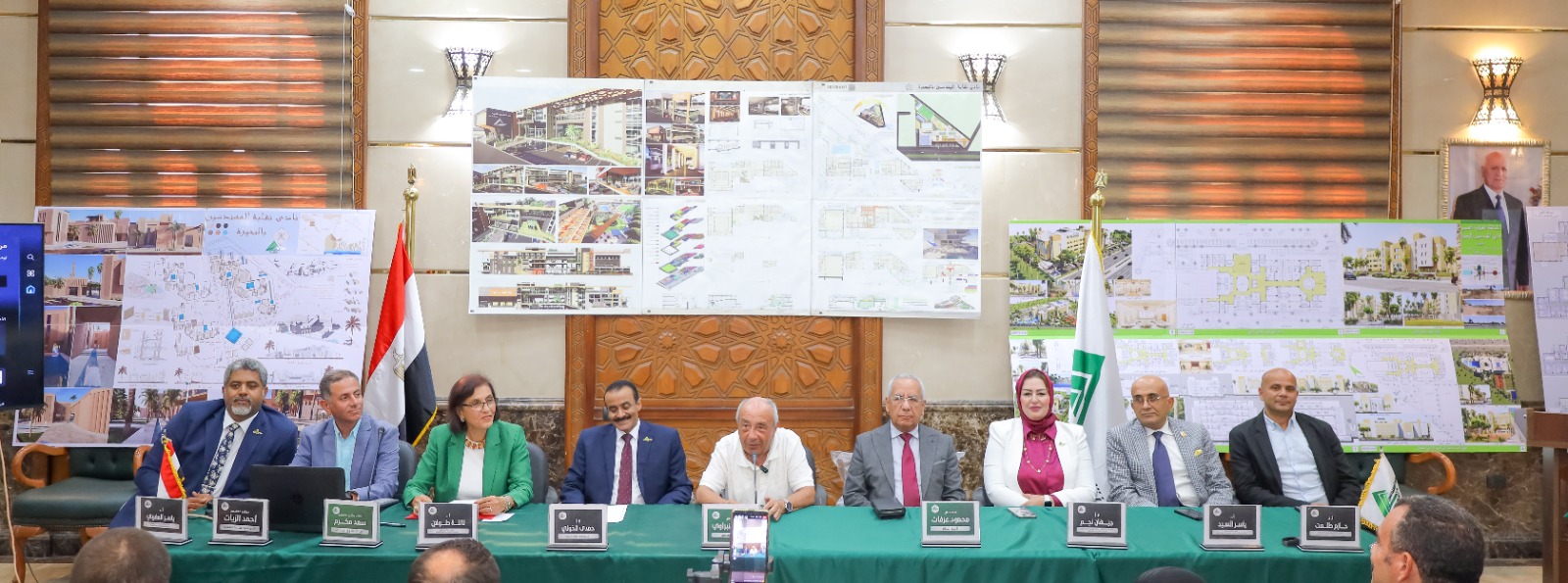 بحضور نقيب مهندسي مصر والأمين العام وأمين الصندوق المساعد ورئيس نقابة البحيرة لجنة تحكيم المسابقة المعمارية لتصميم نادي المهندسين بالبحيرة تعلن المشروع الفائز