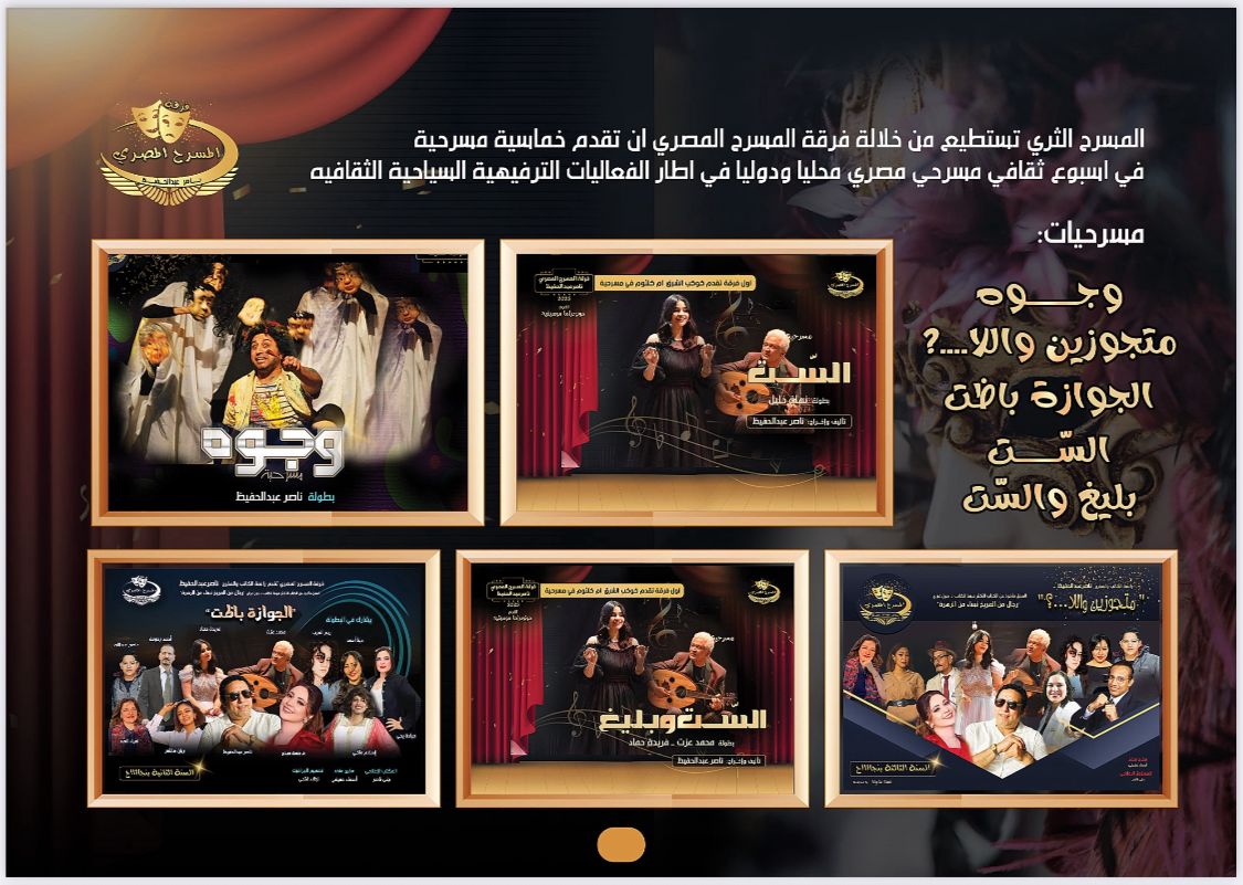 ليبيا ومصر والمسرح العربي  حكاية مسرحية وجوه ٩ سنوات من النجاح بين القابسي وعبدالحفيظ