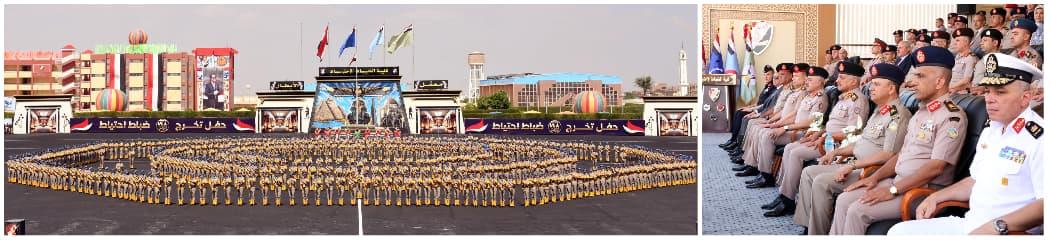 وزير الدفاع يشهد حفل تخرج الدفعة 168 من كلية الضباط الإحتياط