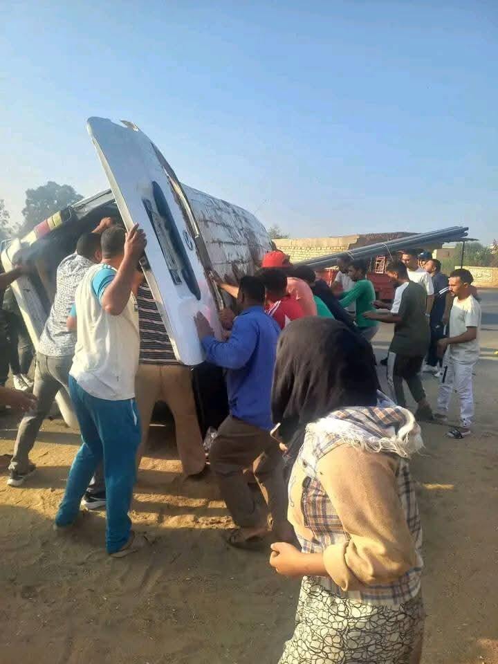 على غرار مأساة "صبايا العنب" حادث فتيات مروع جديد بالمنوفية