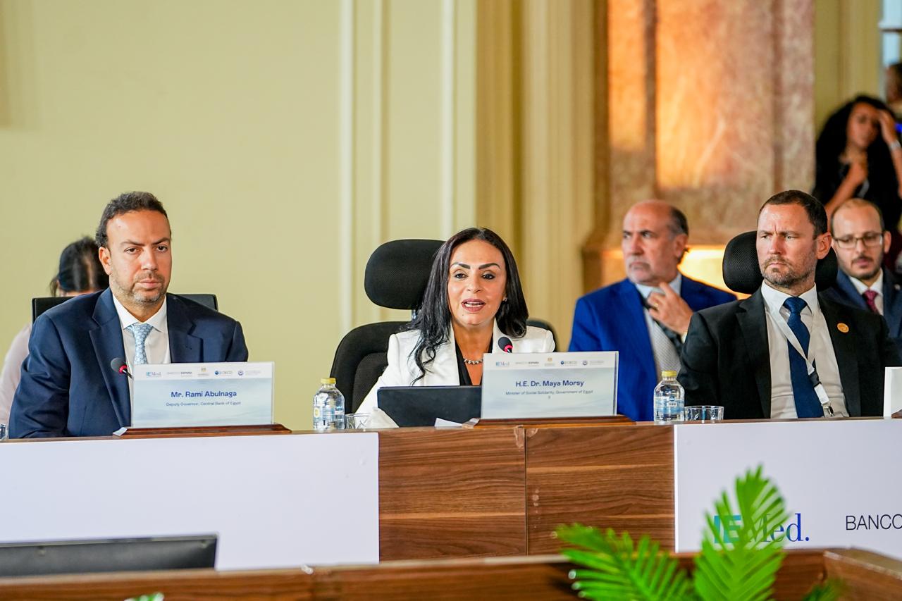 وزيرة التضامن الاجتماعي تشارك في المؤتمر السنوي التاسع للبنوك المركزية في منطقة المتوسط .. تحت شعار "توظيف الابتكار والتكامل من أجل تنمية مستدامة وشاملة في منطقة المتوسط"