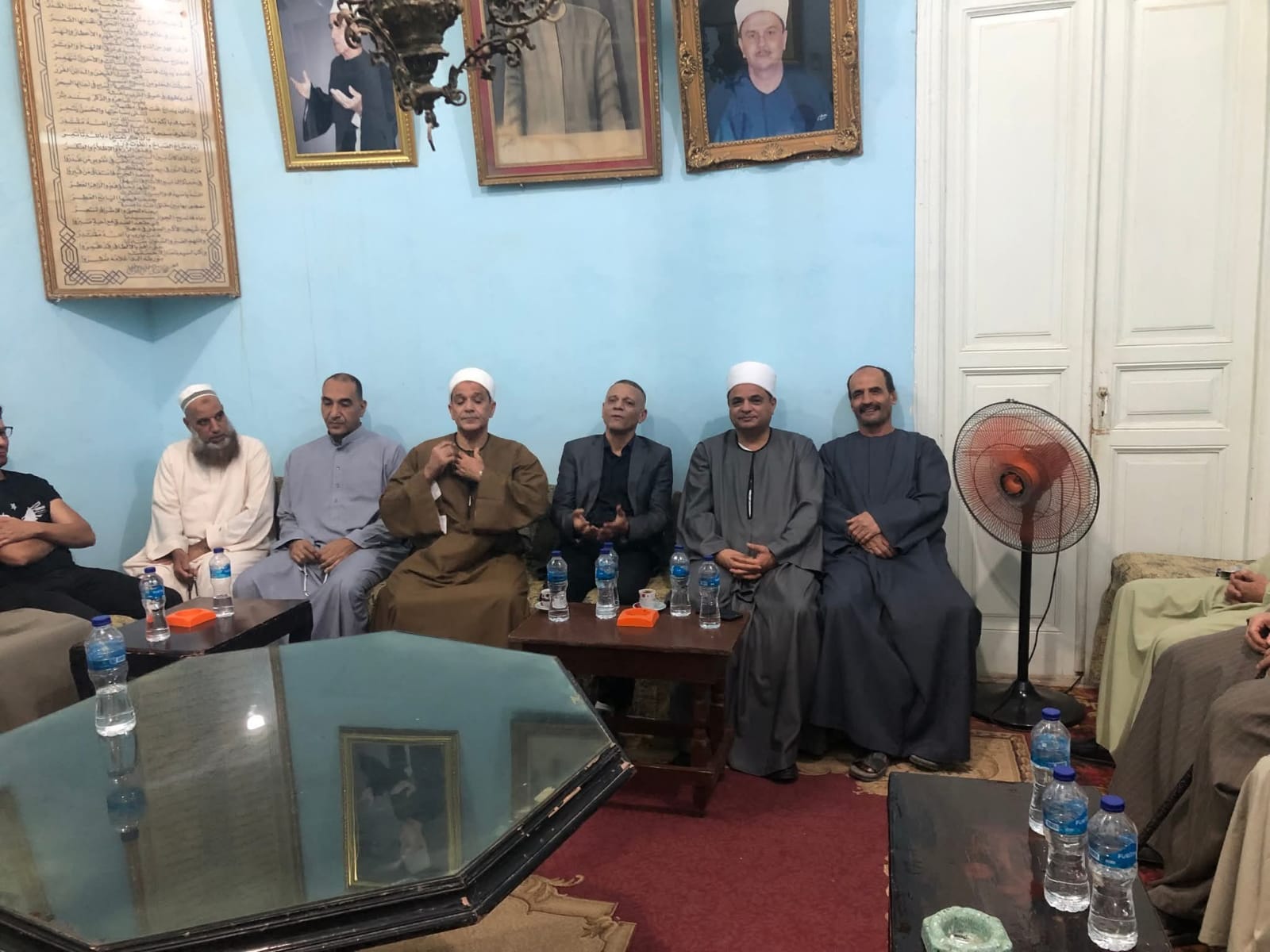 لقاء حافل بديوان آل الشيخ الحفني لدعم النائب خالد محمد عبد العزيز شعبان بقرية السعودية بالعياط