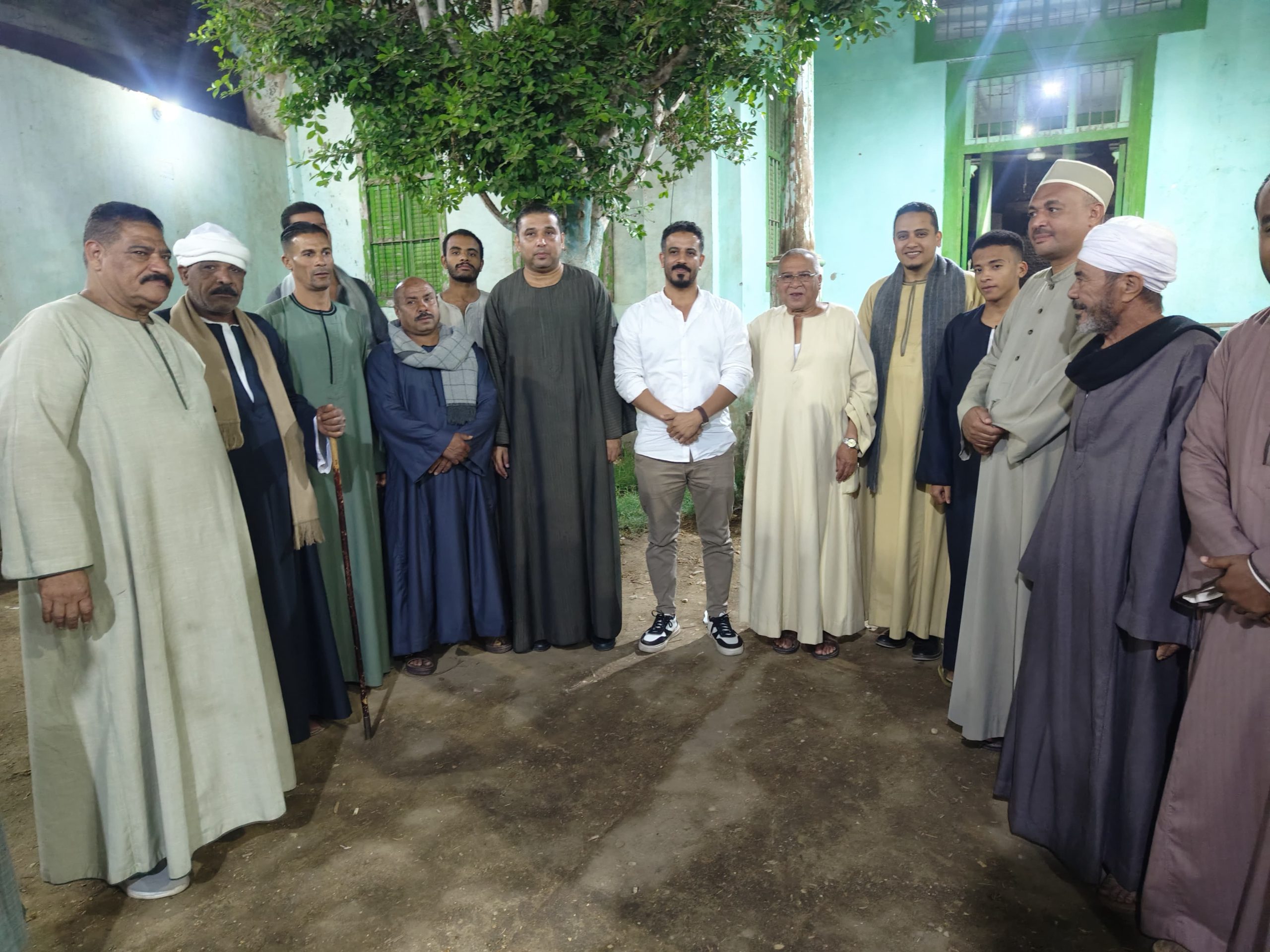 عونى عربود يزور قرية زليتم في ضيافة العمدة شاكر