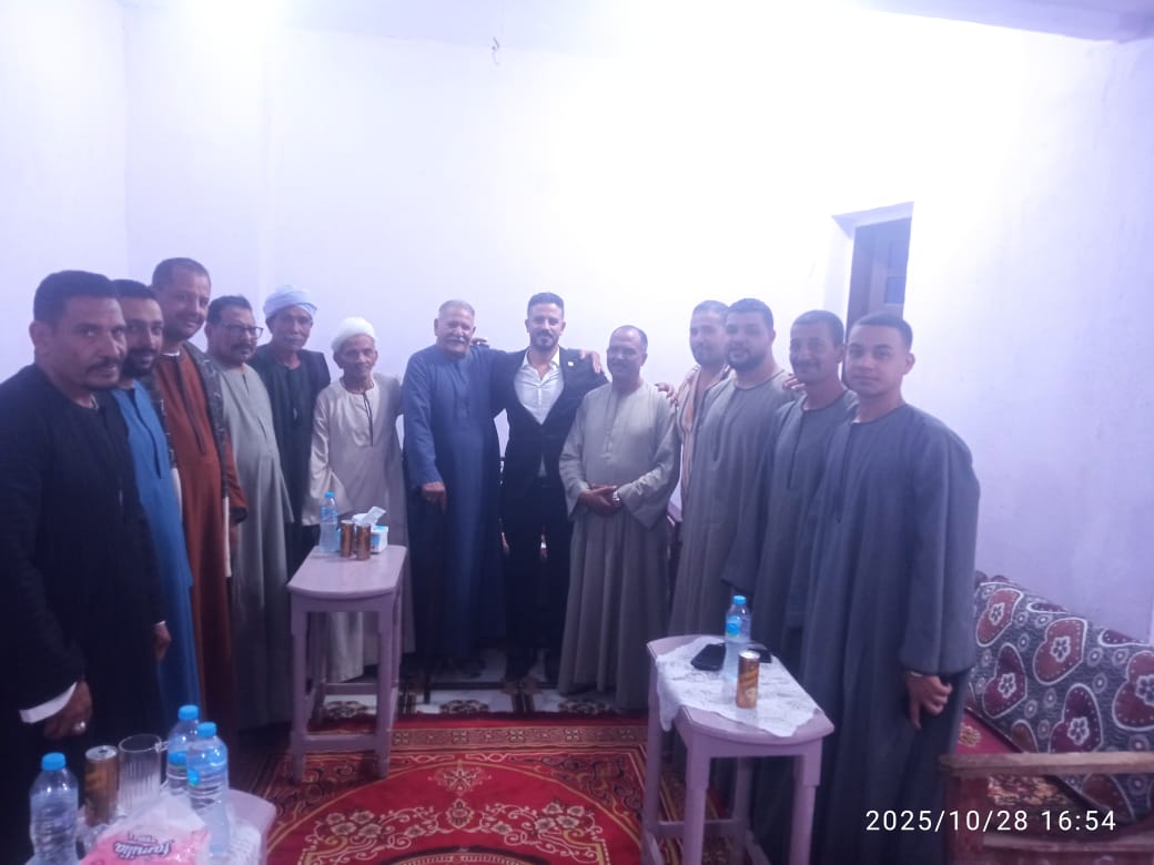 عونى عربود يلتقي أهالي أولاد نجم كوم السيد: «خدمة الناس شرف ومسؤولية»