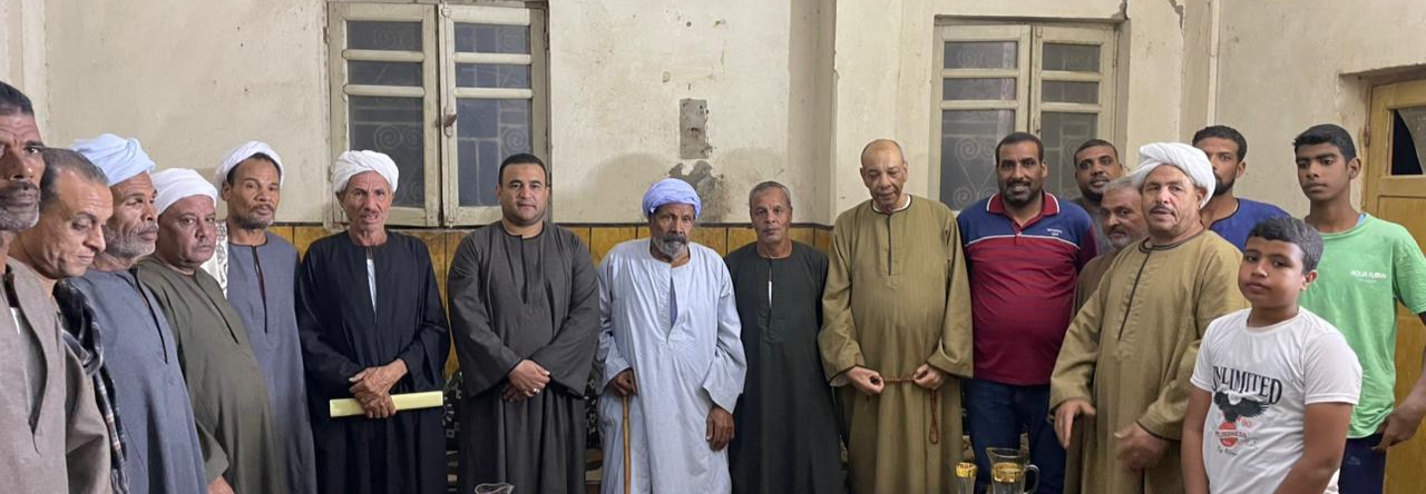 استقبال حافل للمرشح رائف محمد عبدالفتاح من أهالي القناوية شرق النيل بنجع حمادي