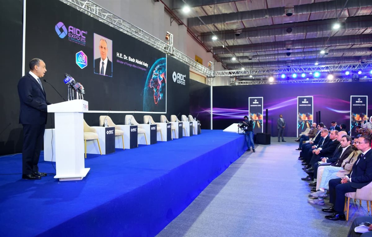 وزير الخارجيه يشدد على أهمية الذكاء الاصطناعي خلال مشاركته فى معرض ومؤتمر AIDC2 '25 للذكاء الاصطناعي