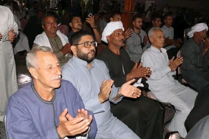 حشود جماهيرية تساند المرشح مصطفى محمد عبد المولى في مؤتمر انتخابي حاشد ببني سويف