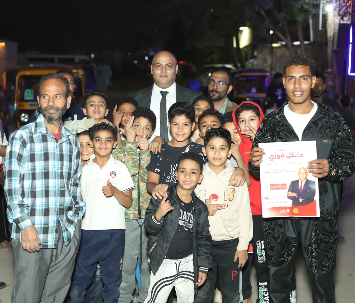 مايكل زكريا جورجي يلتقي أهالي عزبة الهجانة في «أربعة ونص» ويعد بصوتٍ لا يغيب عن المواطن