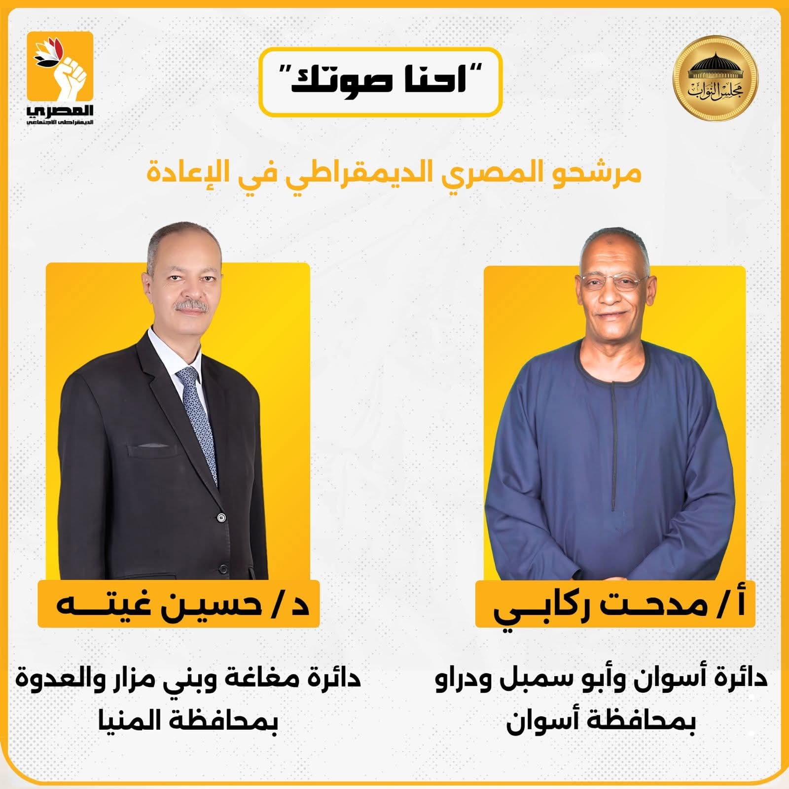 إحنا صوتك… الحزب المصري الديمقراطي الاجتماعي