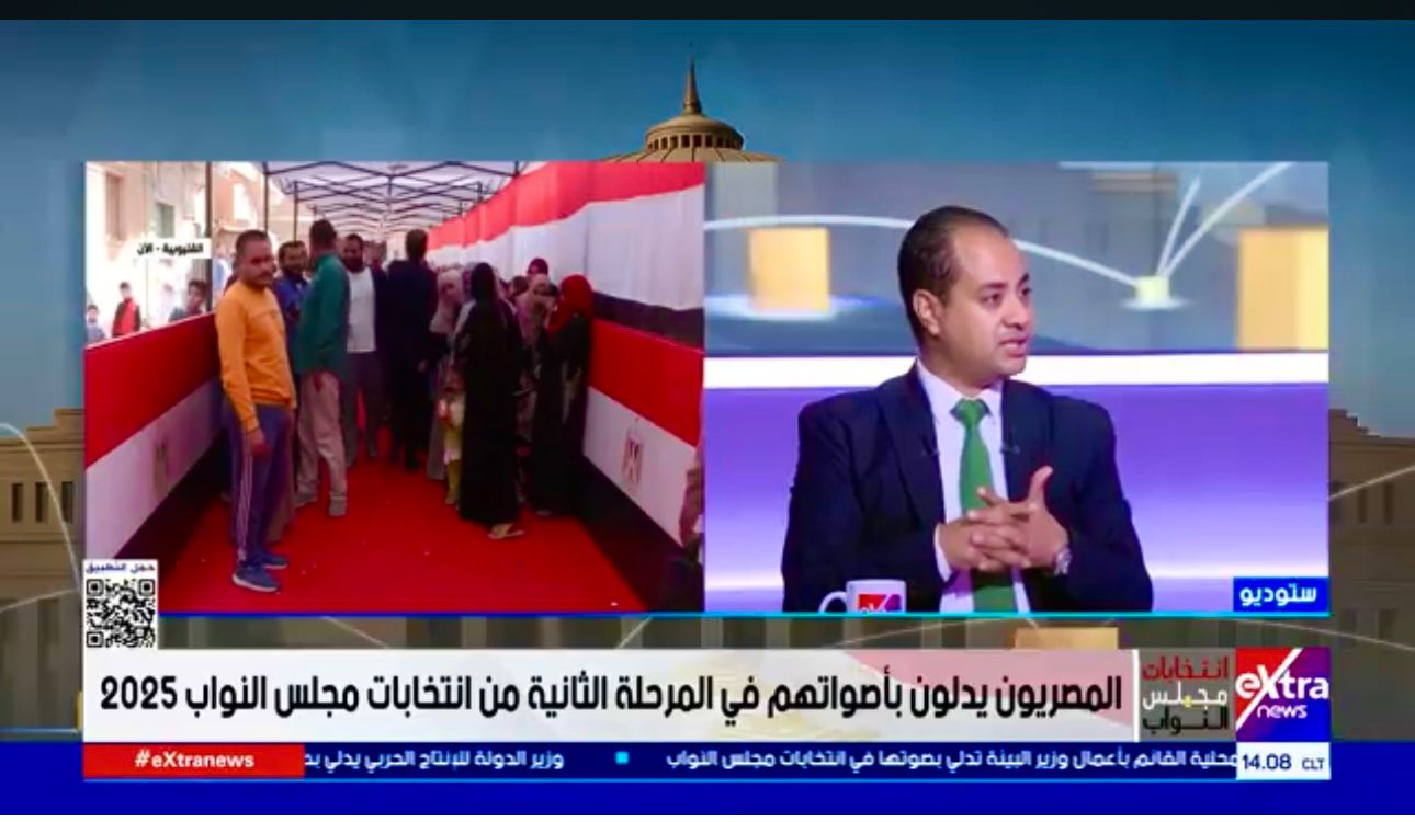 حازم العبيدي: رسائل السيسي أحدثت طمأنينة للناخبين… وتصويت الحضر والمدن يختلف عن القرى