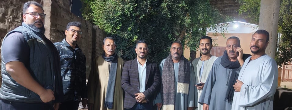 عوني عربود يزور قرية العطيات بدشنا ويلتقي أبونا بيشوي والعمدة فهد في أجواء من المحبة ودعم التنمية