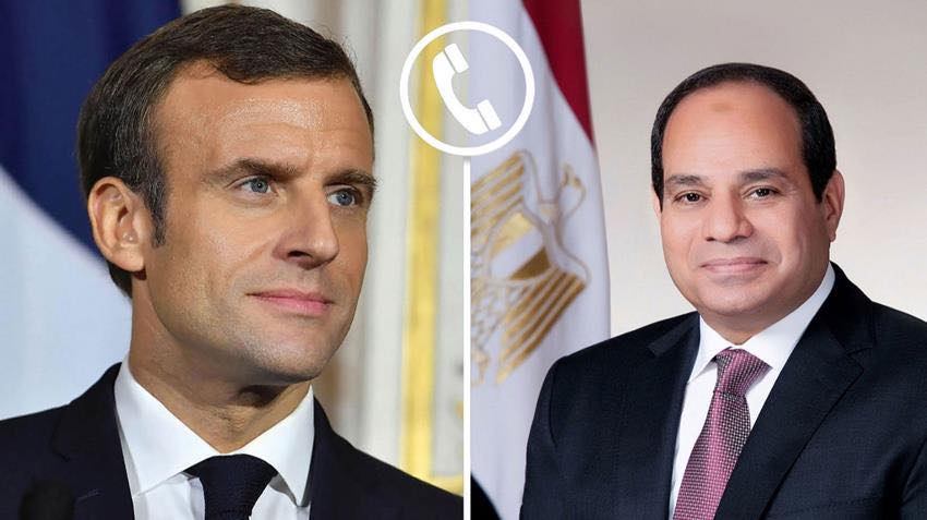 الرئيسي السيسى ونظيره الفرنسي يتباحثان مستجدات الأوضاع الإقليمية والأمنية