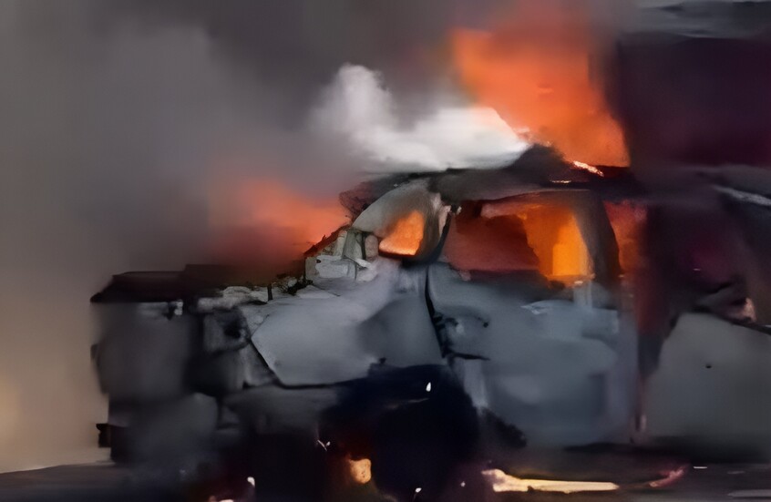 تفحم جثث أربع مستشارين قضائيين فى حادث على الطريق الصحراوي الشرقي بالمنيا