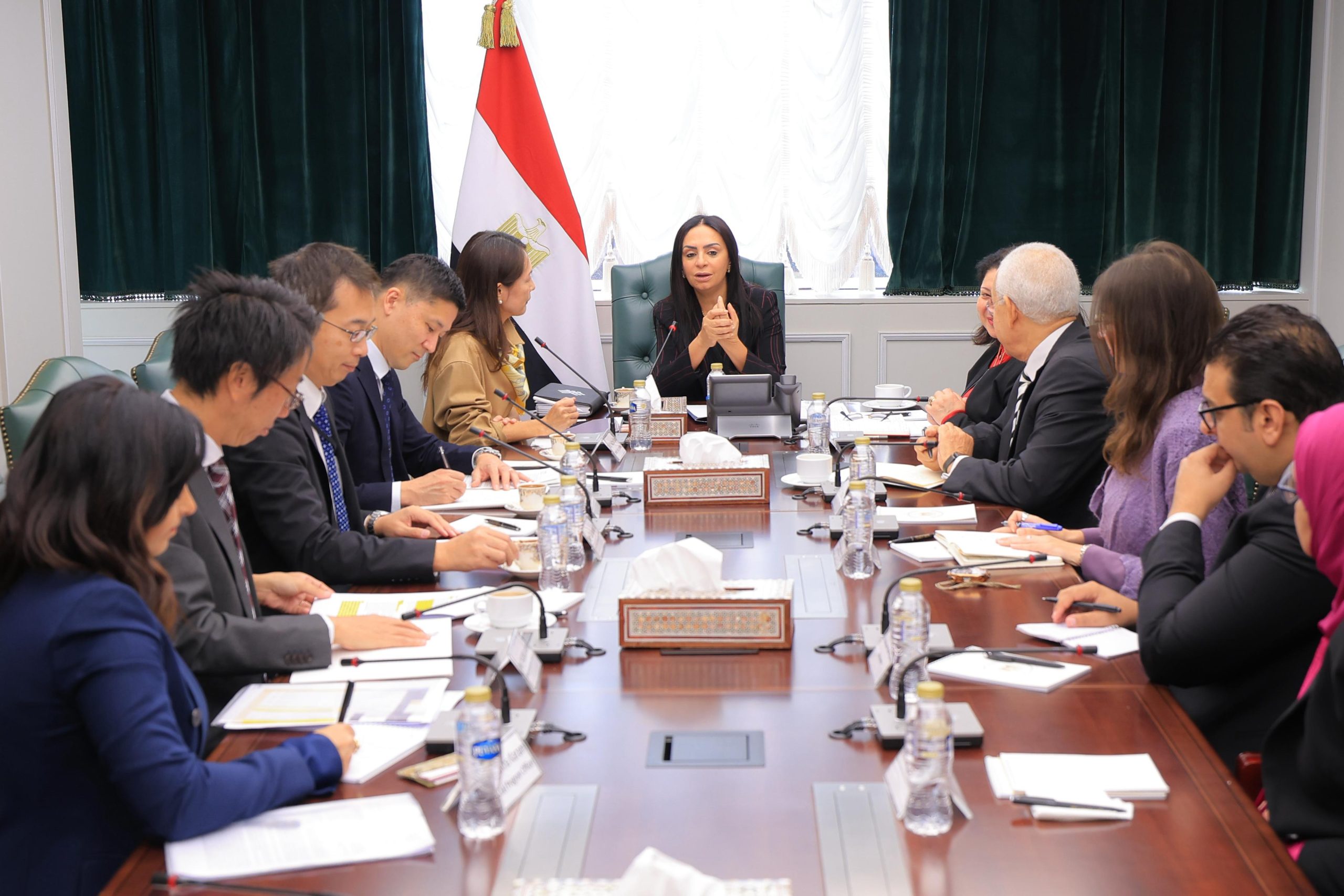 وزيرة التضامن الاجتماعي تلتقي نائب رئيس هيئة التعاون الدولي اليابانية "JICA" 