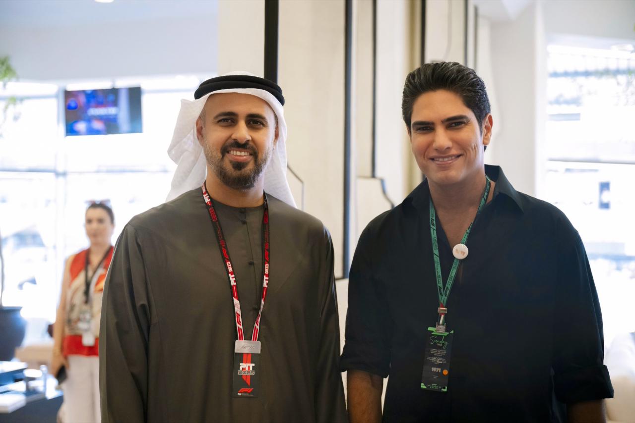 أحمد أبو هشيمة يلتقي الشيخ خالد بن محمد بن زايد والشيخ ذياب بن محمد بن زايد