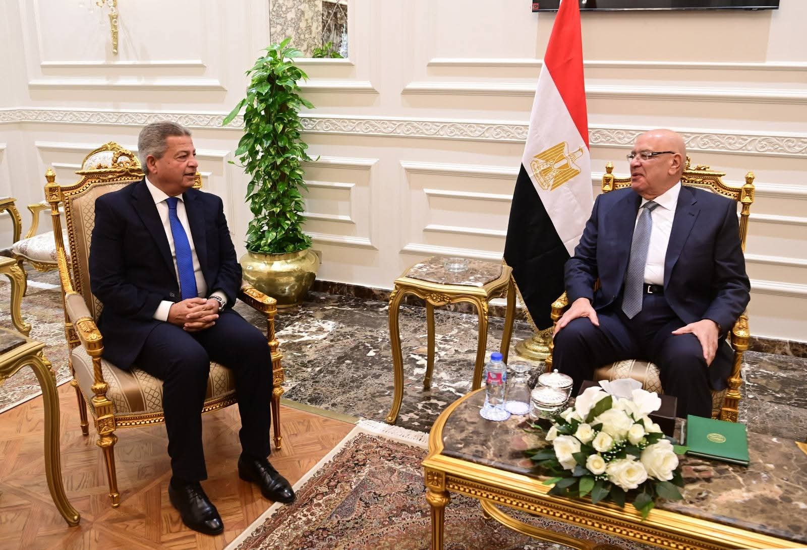 المستشار هشام بدوي يستقبل رئيس المجلس الأعلى للإعلام والوفد المرافق