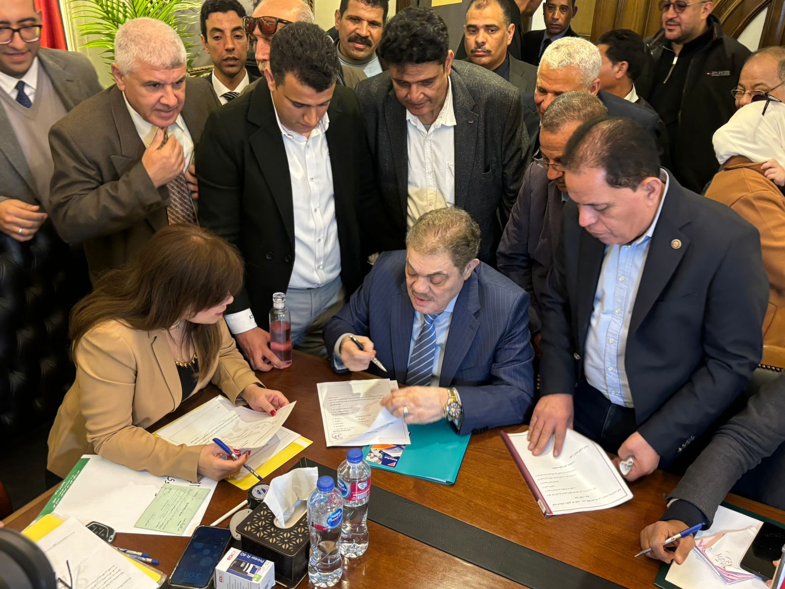 السيد البدوي يتقدم بأوراق ترشحه لرئاسة حزب الوفد