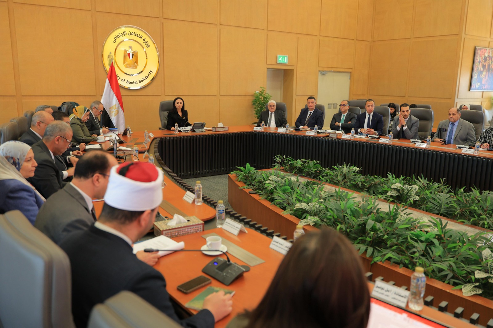 وزيرة التضامن الاجتماعي تترأس اجتماع مجلس إدارة صندوق تأمين الأسرة