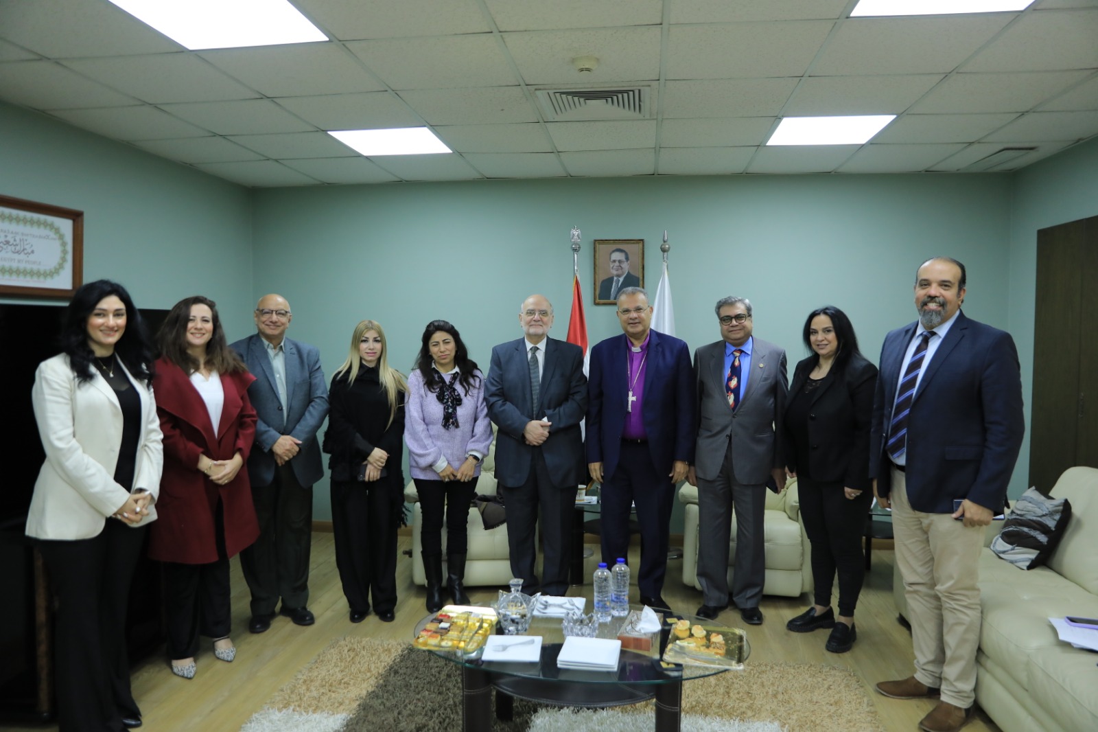 رئيس الطائفة الإنجيلية بمصر يستقبل الأمين العام لمجلس كنائس الشرق الأوسط
