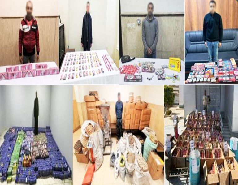 ضربات أمنية متواصلة.. ضبط 3 ملايين لعبة نارية وكشف ملابسات حادث كرداسة ومشاجرة بني سويف