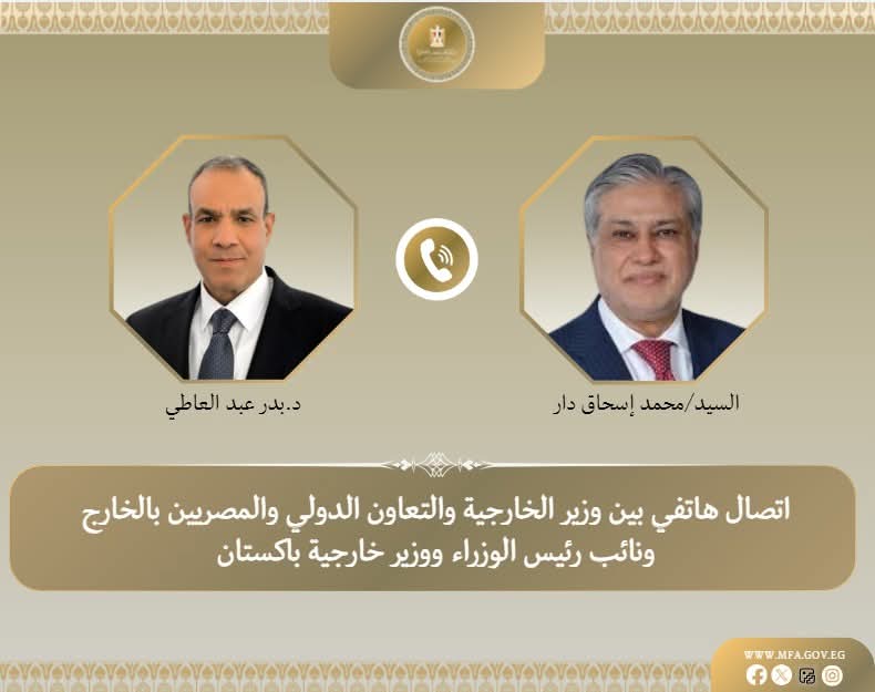 وزيرا الخارجية المصرى والباكستاني يبحثان المستجدات فى غزة والتطورات الاقليمية