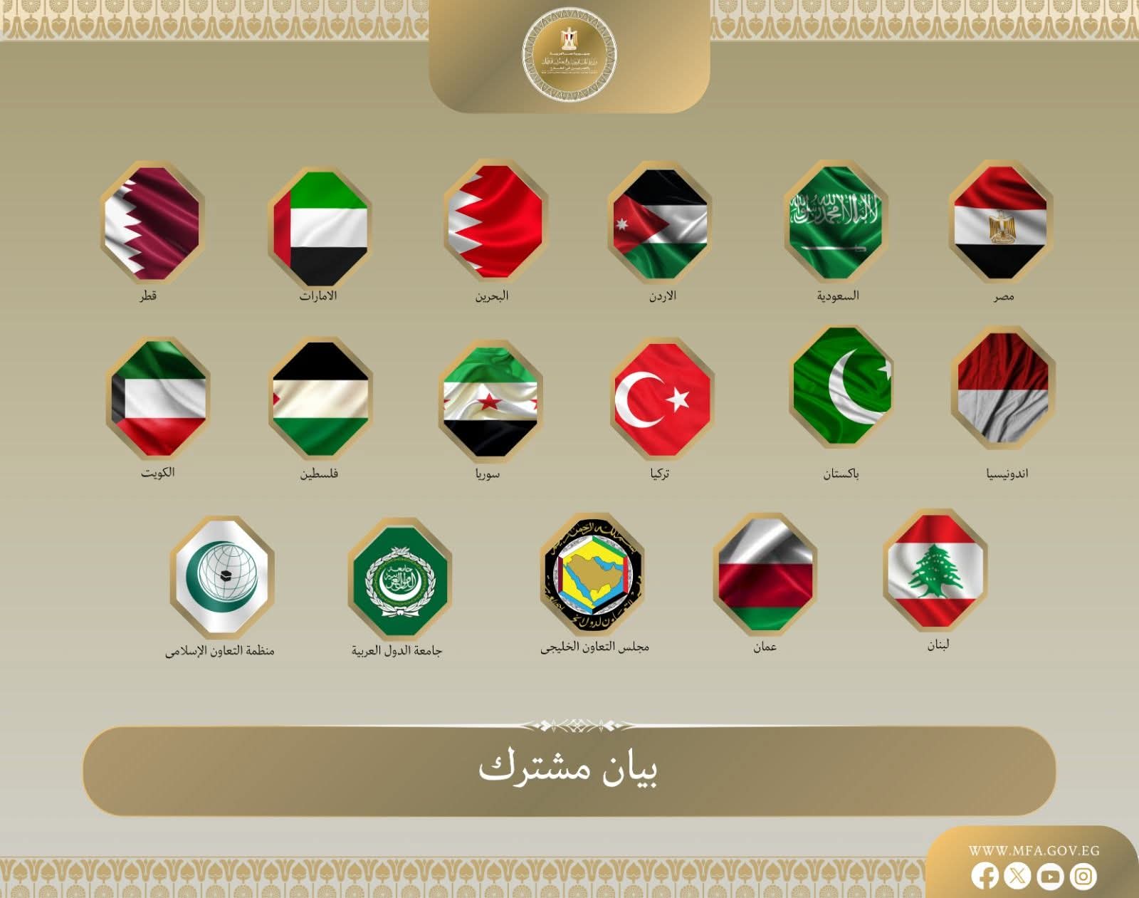 بيان عربي–إسلامي موحّد يرفض تصريحات السفير الأمريكي بشأن سيادة إسرائيل على أراضٍ عربية