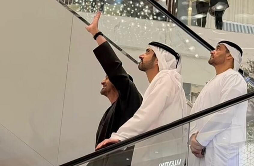 ظهور مفاجئ لرئيس الإمارات بعد صواريخ إيران
