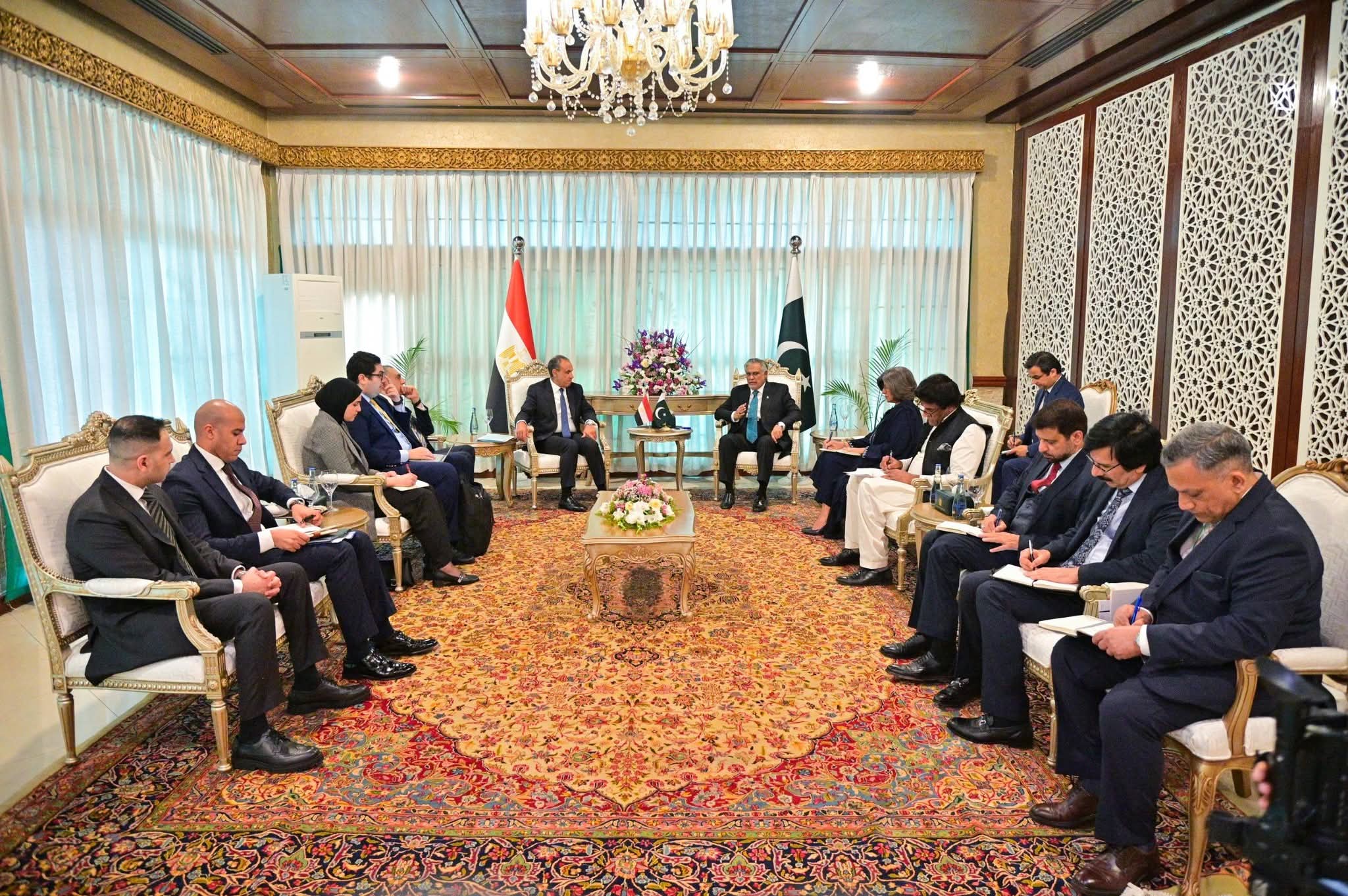 مصر وباكستان تبحثان تعزيز العلاقات والتنسيق بشأن تطورات الإقليم وخفض التصعيد
