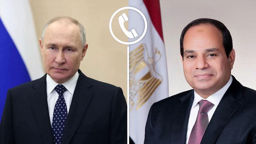 السيسي وبوتين: تنسيق مصري روسي لوقف حرب الشرق الأوسط ودعم تسوية الأزمات الدولية