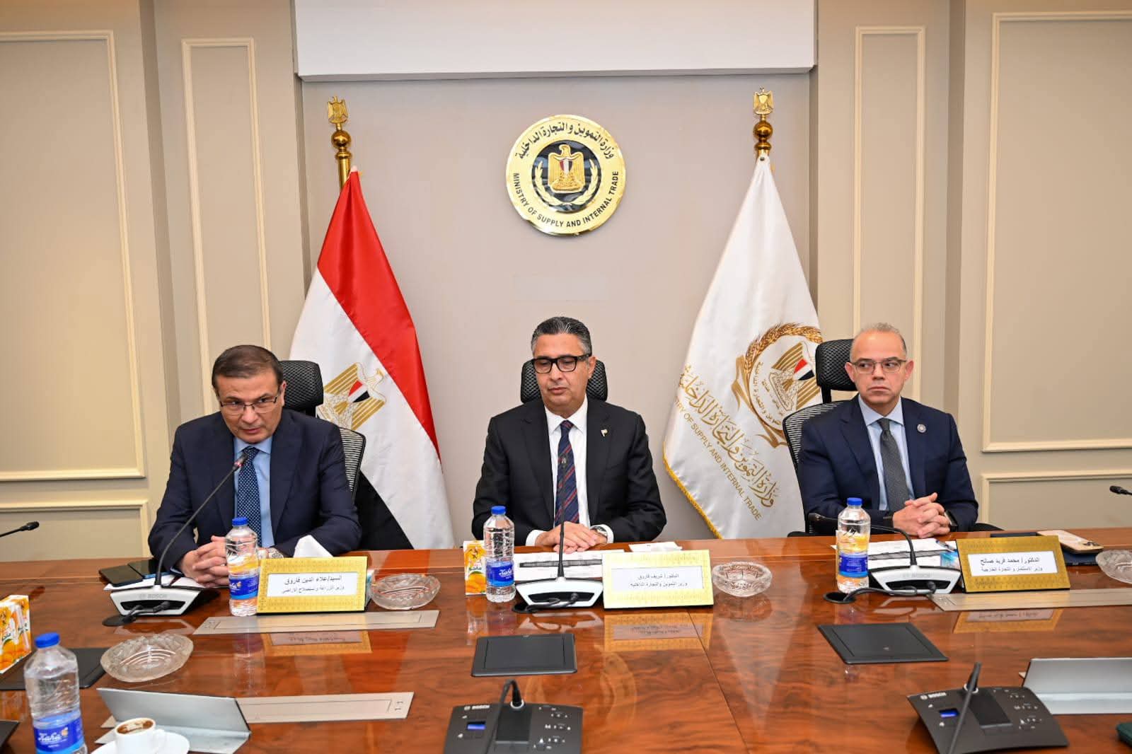 وزراء التموين والزراعة والاستثمار يعقدون اجتماعًا ثلاثيًا لبحث آليات التكامل لتحقيق استقرار الأسواق وتعزيز جهود التنمية الاقتصادية
