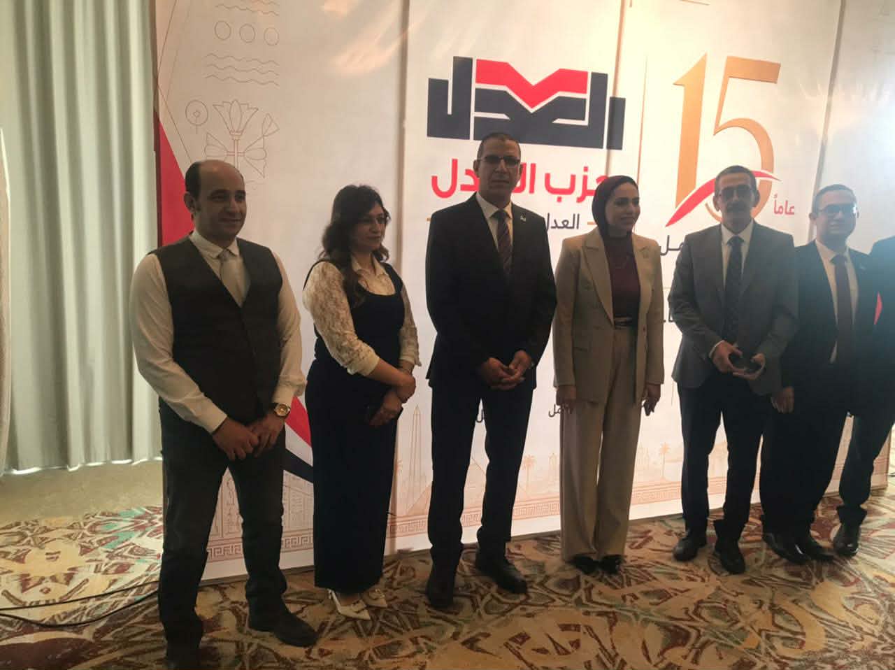 رئيس "شباب المستقبل" يشهد المؤتمر العام لحزب العدل ويهنئ عبد المنعم إمام برئاسة الحزب