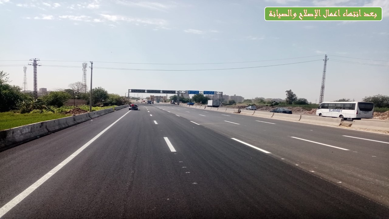 الهيئة العامة للطرق والكباري : أعادة فتح حركة المرور باتجاه القاهرة/ الإسكندرية بكوبري بنها على النيل على طريق الإسكندرية الزراعي بعد الانتهاء من تنفيذ اعمال الصيانة الشاملة  