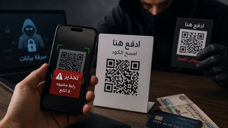 تحذير عاجل.. لا تمسح رمز QR قبل التحقق من مصدره لحماية بياناتك البنكية